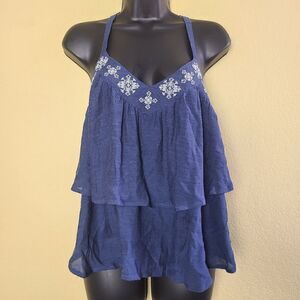 E Hanger M Embroidered Tank Top